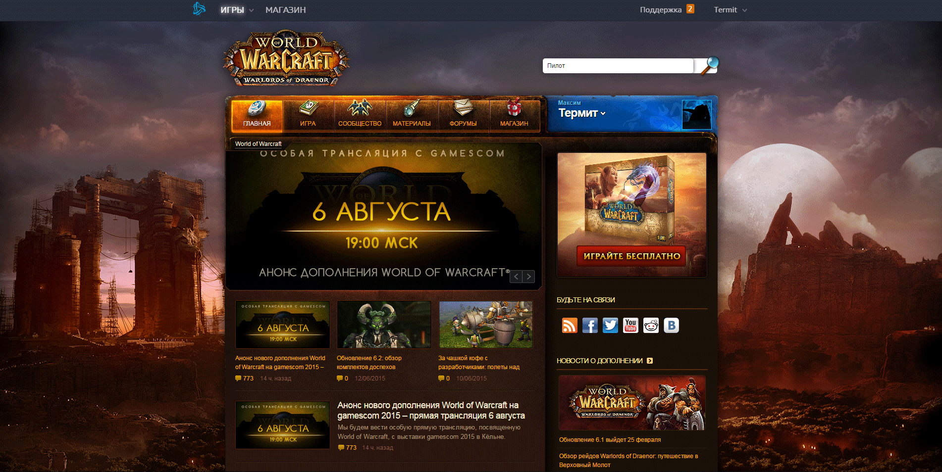 Как занять нужный никнейм в World of Warcraft / World of Warcraft |  MMOBoom.ru