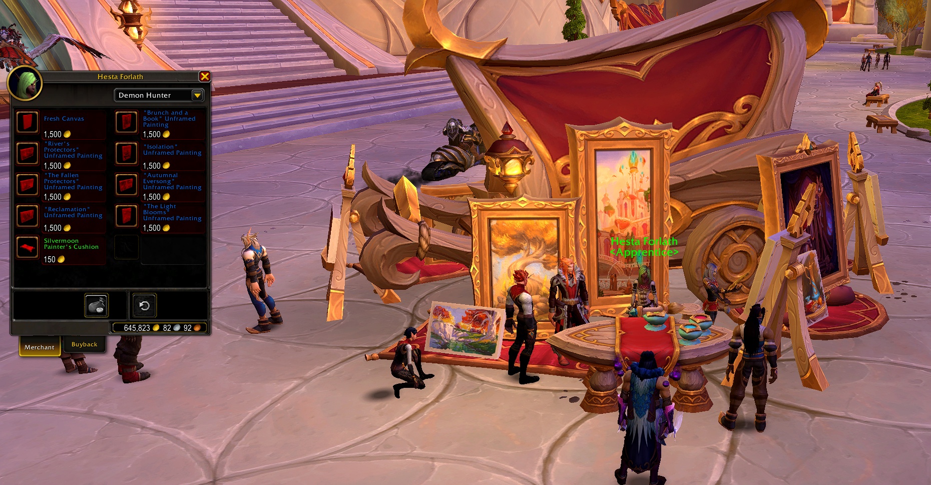 Награда за художественную помощь: восемь предметов декора в виде картин