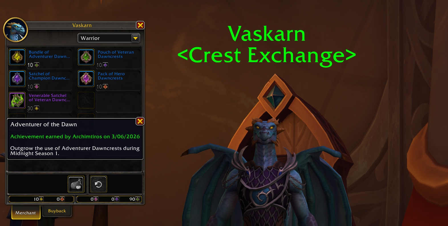 Достижение на скидку на Гребни предвестника теперь доступно альтам в Midnight